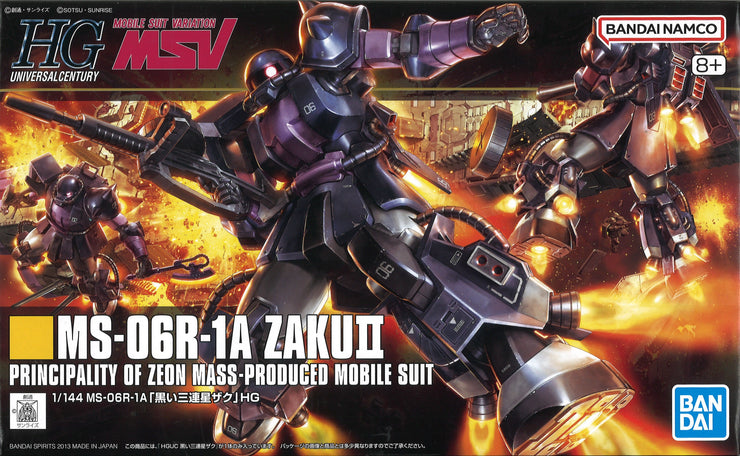 Hg 1/144 MS-06R-1A Zaku II Black Tristars