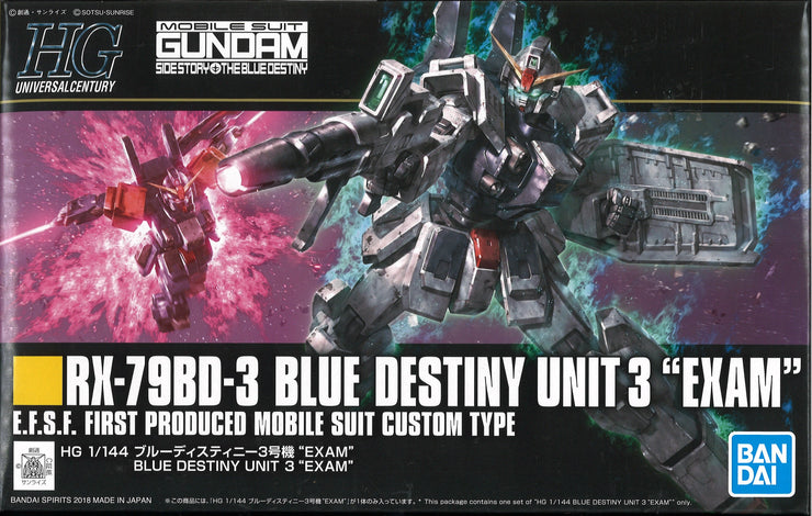 Hg 1/144 Blue Destiny Unit 3 Exam