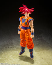SHF Super Saiyan God Son Goku Saiyan God Of Virute (God of Instilled with The Light Of Righteous Hearts)