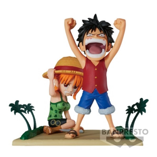 One Piece World Collectable Figure Log Stories Monkey.D.Luffy & Nami