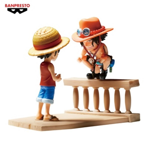 One Piece World Collectable Figure Log Stories Monkey.D.Luffy & Portgas.D.Ace