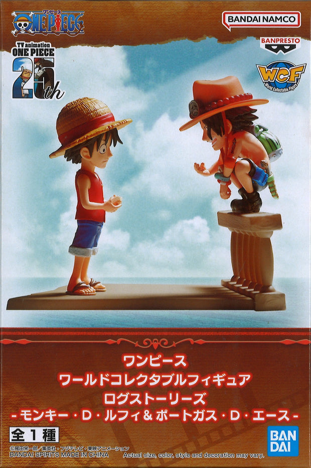 One Piece World Collectable Figure Log Stories Monkey.D.Luffy & Portgas.D.Ace