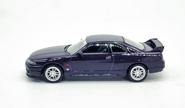 Tomy Tec LV-N308A Nissan Skyline GT-R V-Spec Purple 1995