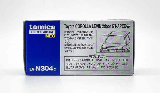 Tomy Tec LV-N304C Corolla Levin 2 Door GT-Apex White/Black 1985