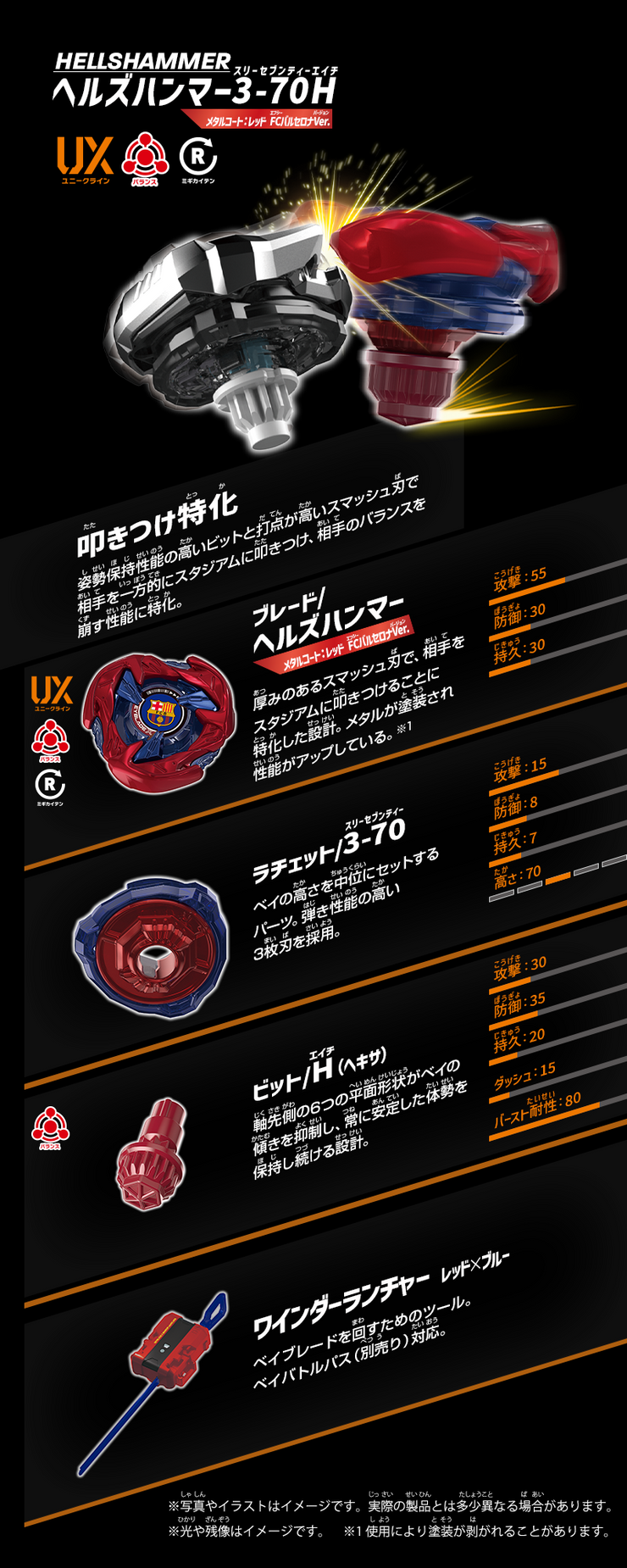 Beyblade X BXG-19 (UX-00) FC Barcelona DX Stadium Set