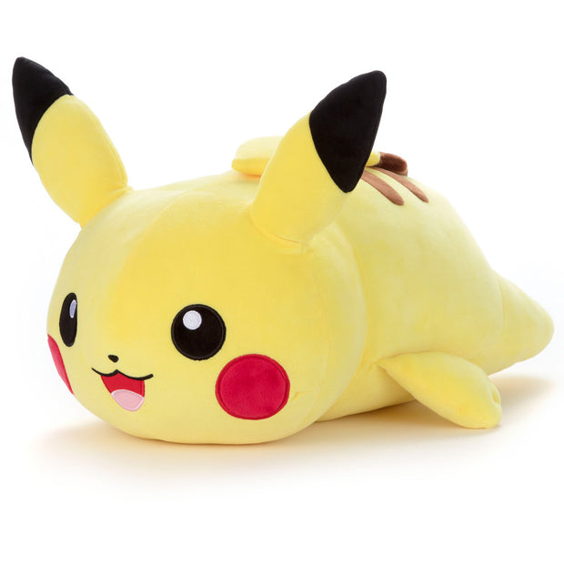 Pokemon Mocchi Mocchi Plush M Pikachu (On Stomach)